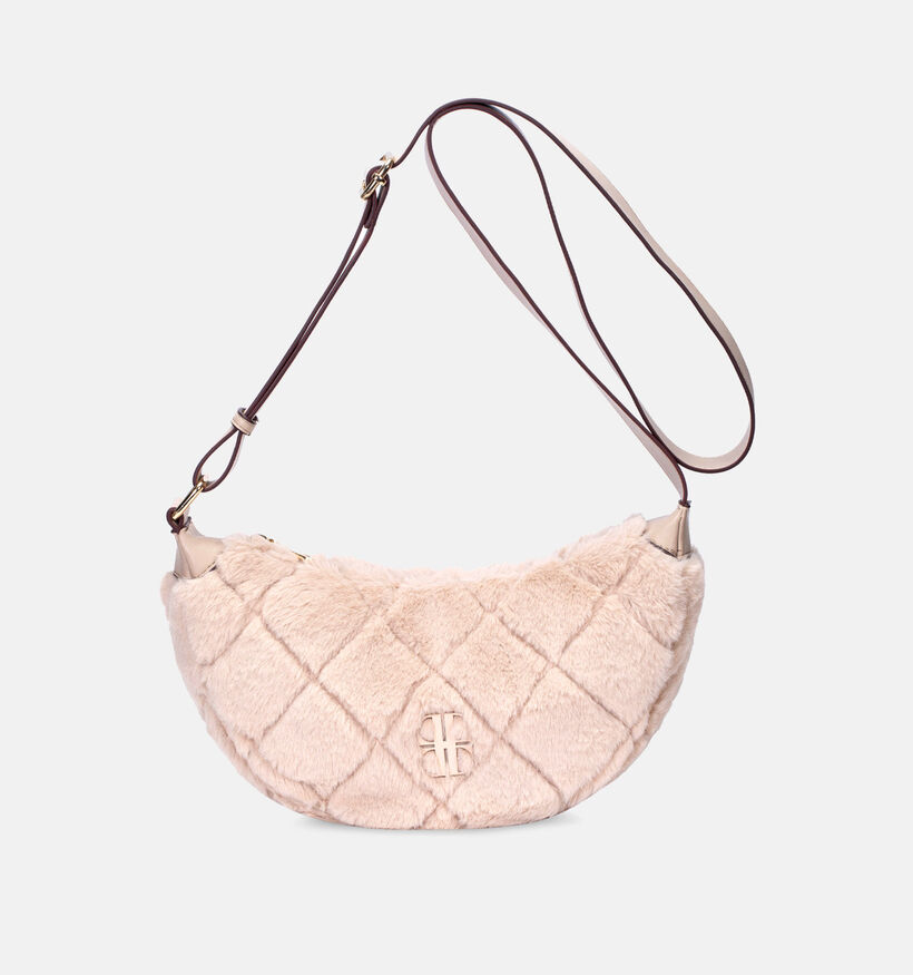 Laurent David Donkerbruine Crossbodytas Laurent David Beige Crossbody tas voor dames (365133)