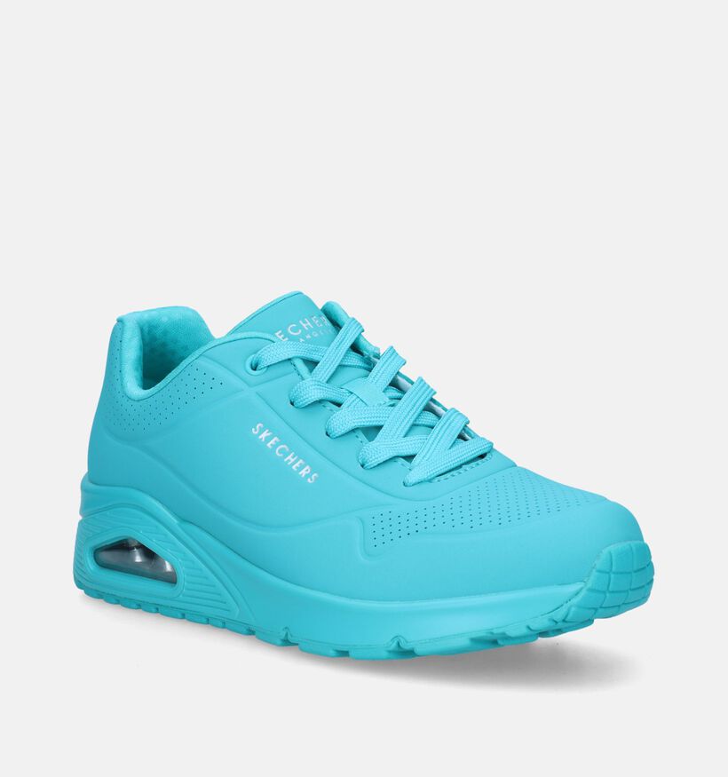 Skechers Uno Stand On Air Turquoise Sneakers voor dames (344729)
