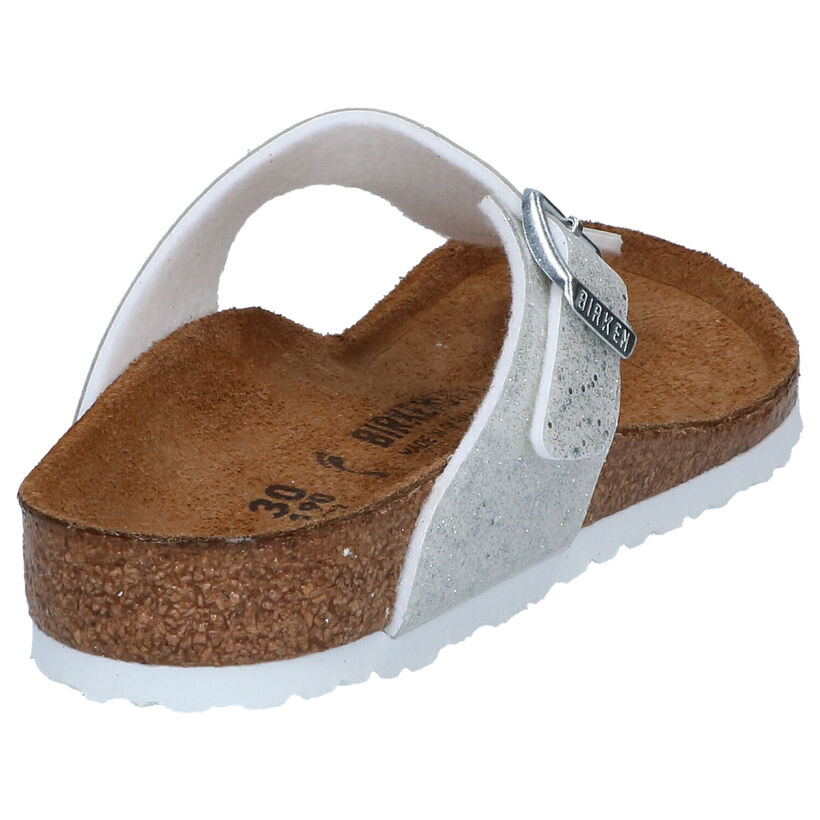 Birkenstock Gizeh Witte Slippers voor meisjes (352248)