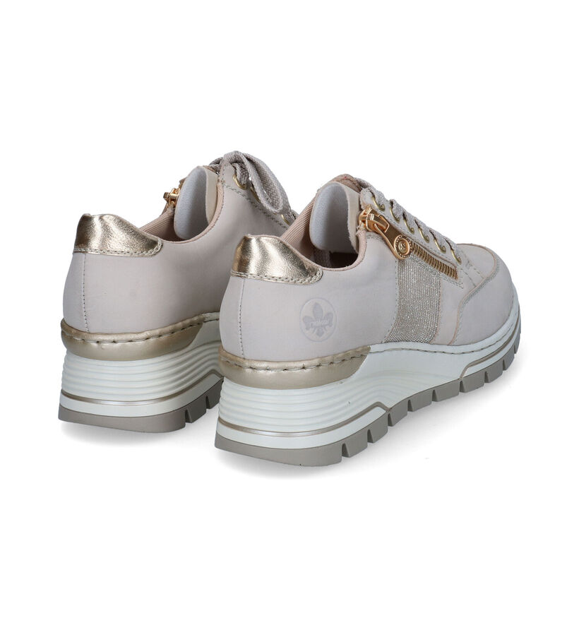 Rieker Traupe Sneakers met Sleehak voor dames (320228) - geschikt voor steunzolen