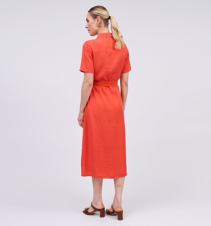 Vila Listi Robe chemise en Rouge pour femmes (353049)