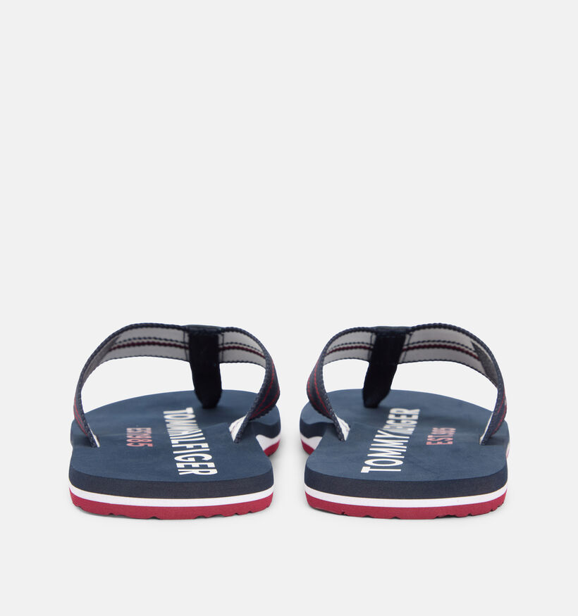 Tommy Hilfiger Sporty Tongs en Bleu fonc&eacute; pour hommes (368619)