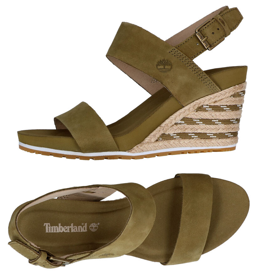 Timberland Sunset Zwarte Sandalen in nubuck (286122)