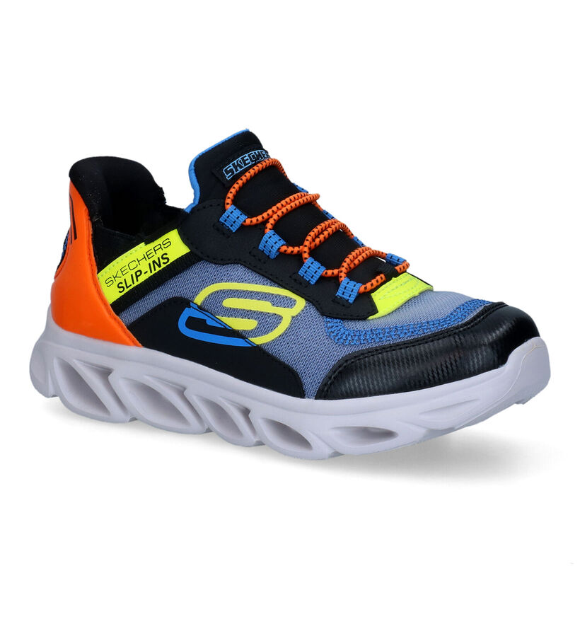 Skechers Blauwe Slip-on Sneakers in stof (310618)