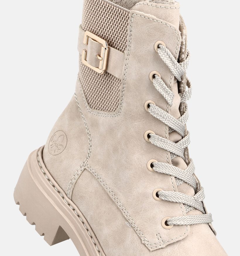 Rieker Boots &agrave; lacets en &Eacute;cru pour femmes (347439)