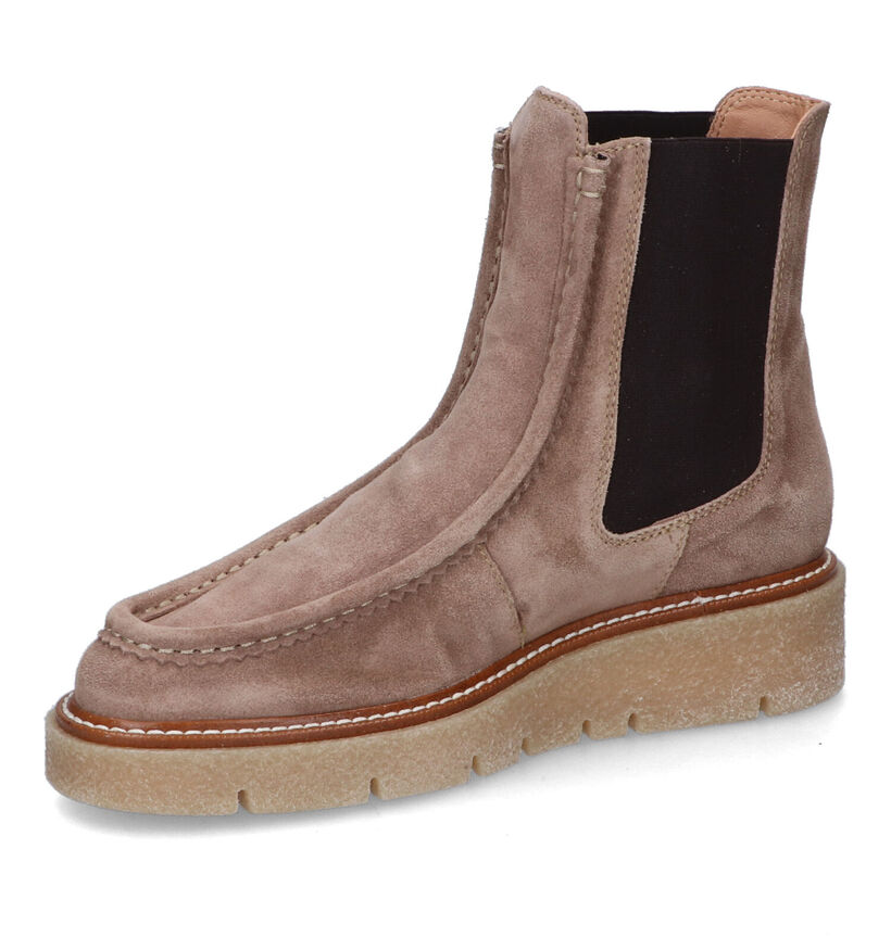 Weekend Bottines Chelsea en Taupe pour femmes (317690)