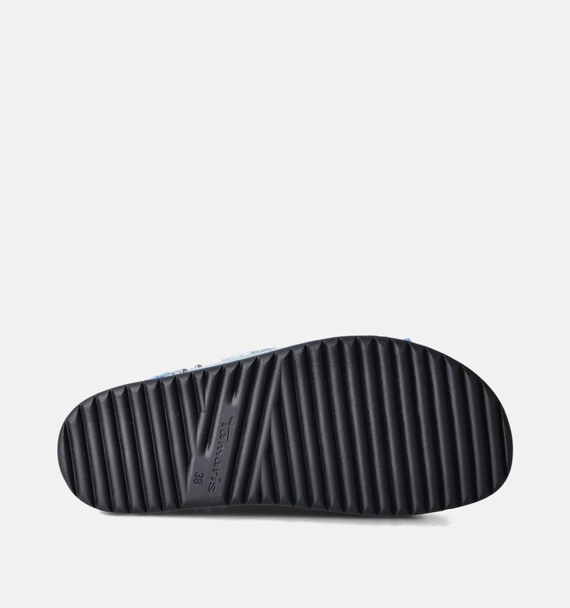Tamaris Blauwe Platte slippers voor dames (356928)