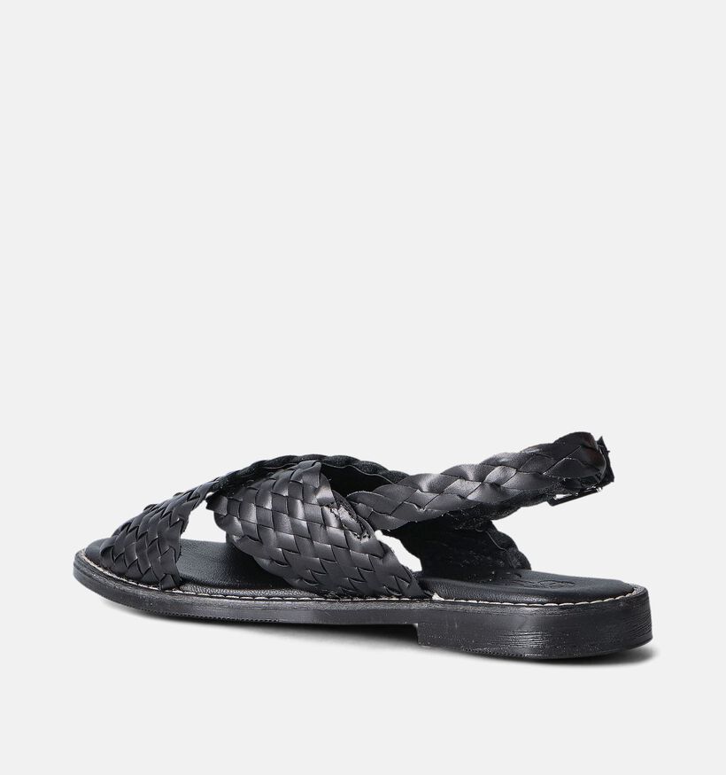 Oh My Sandals Sandales tressées en Noir pour femmes (356202)