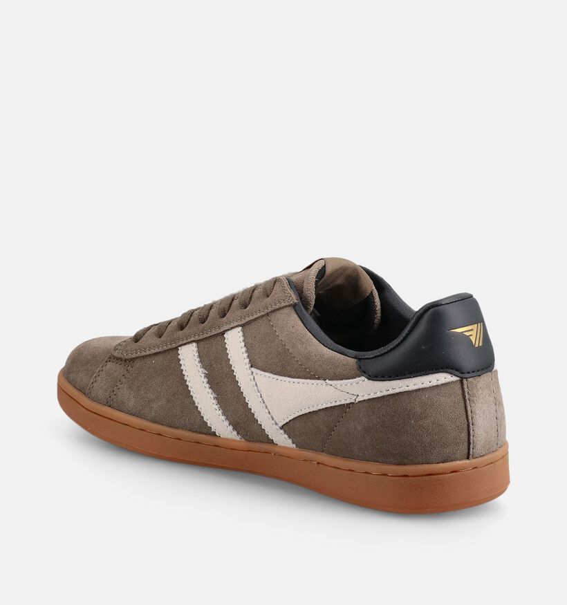 Gola Equipe II Suede Baskets en Vert pour hommes (376439) - pour semelles orthop&eacute;diques
