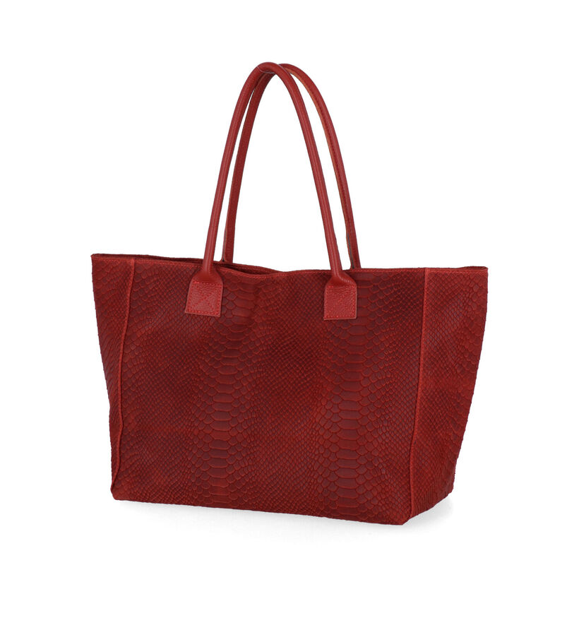 Zeen Lola Gele Shopper in leer (317400)