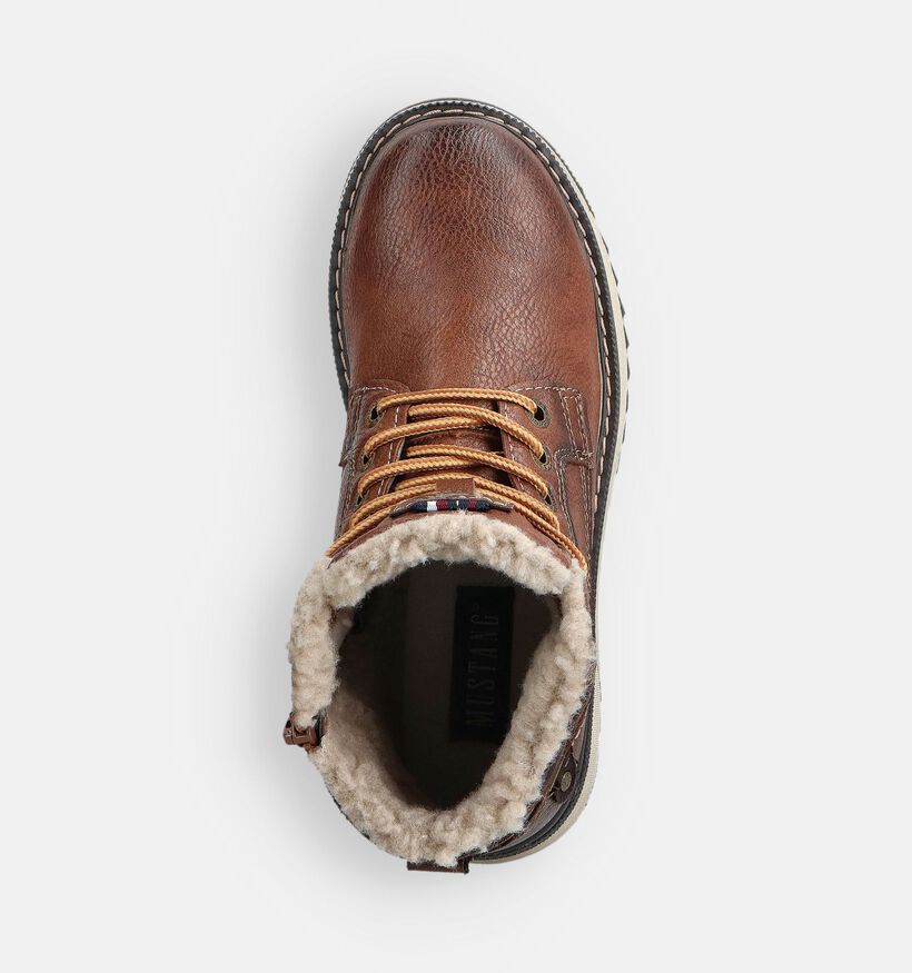 Mustang Cognac Veterboots voor jongens (363284)