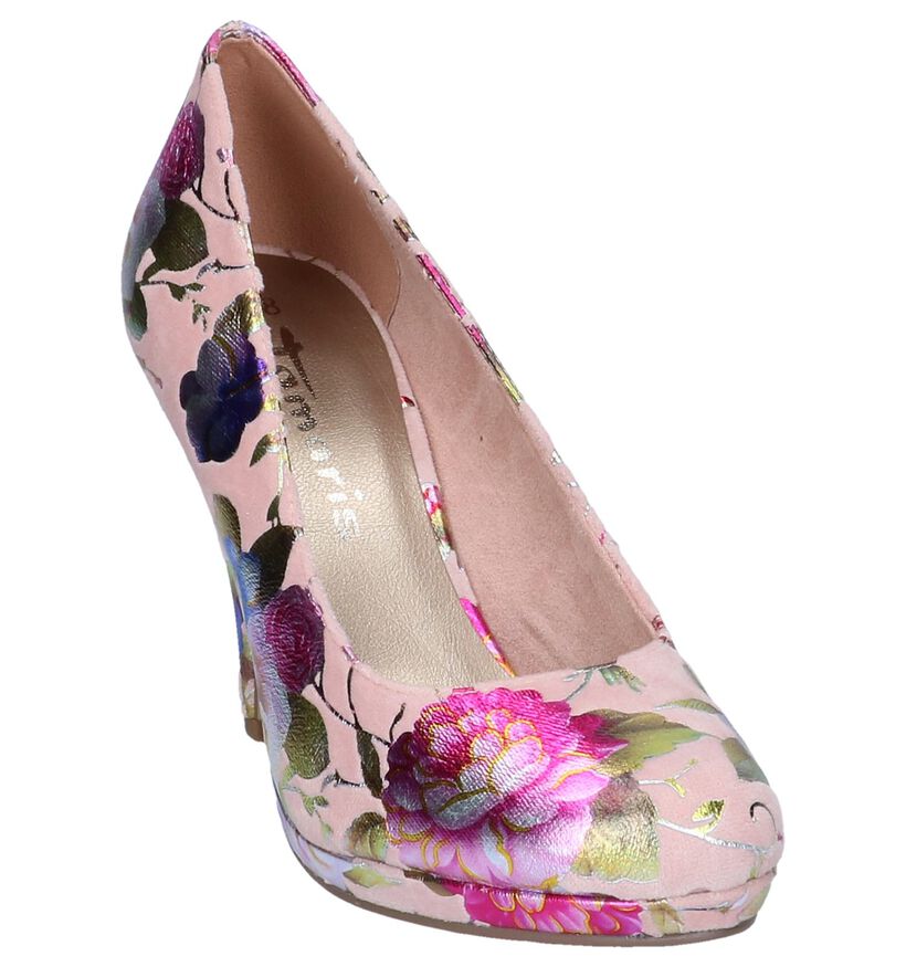 Roze High Heel Pumps Tamaris in velours (237700)