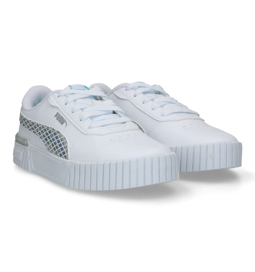 Puma Carina 2.0 Mermaid Witte Sneakers voor meisjes (318768) - geschikt voor steunzolen