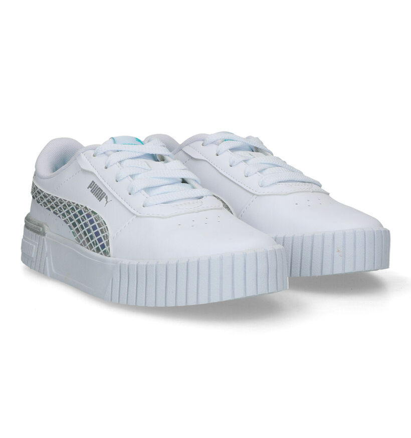 Puma Carina 2.0 Mermaid Baskets en Blanc pour filles (318768) - pour semelles orthopédiques