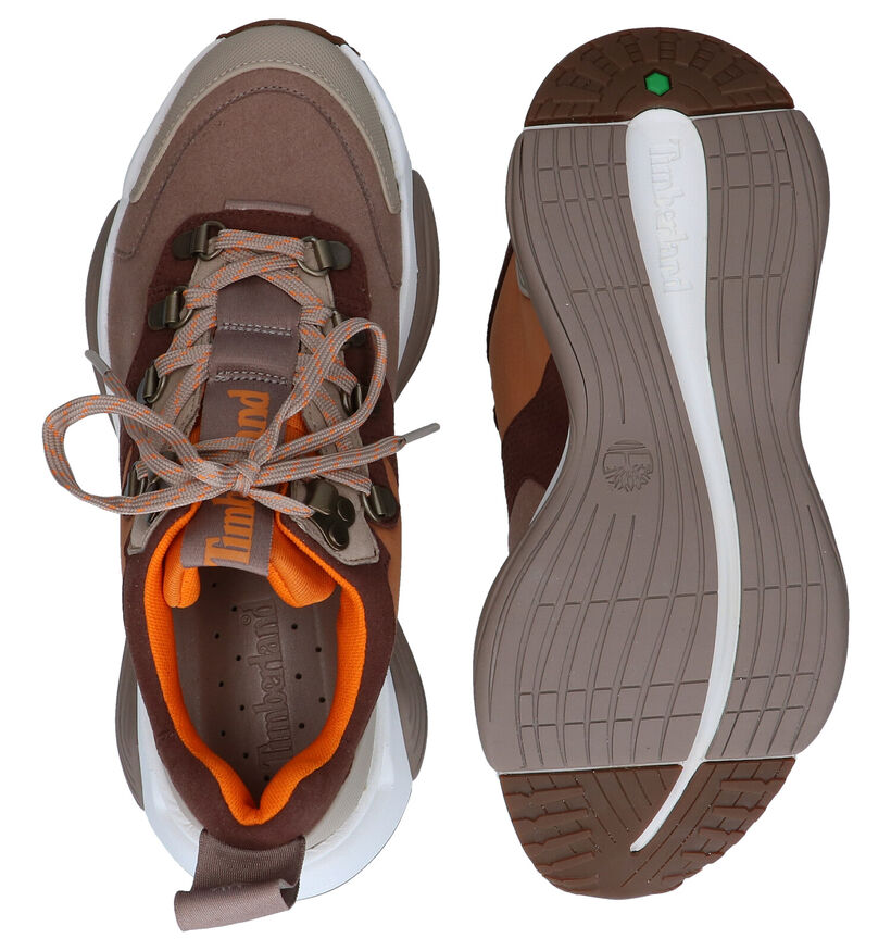 Timberland Emerald Bay Beige Sneakers in stof (277646)