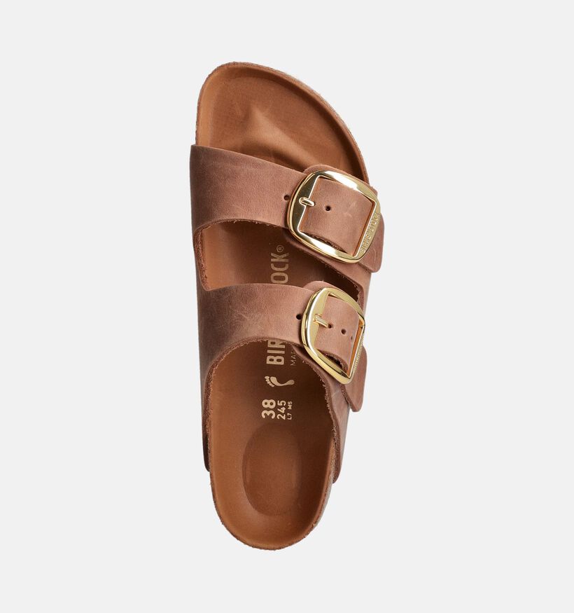 Birkenstock Arizona Big Buckle Cognac Slippers voor dames (357605)