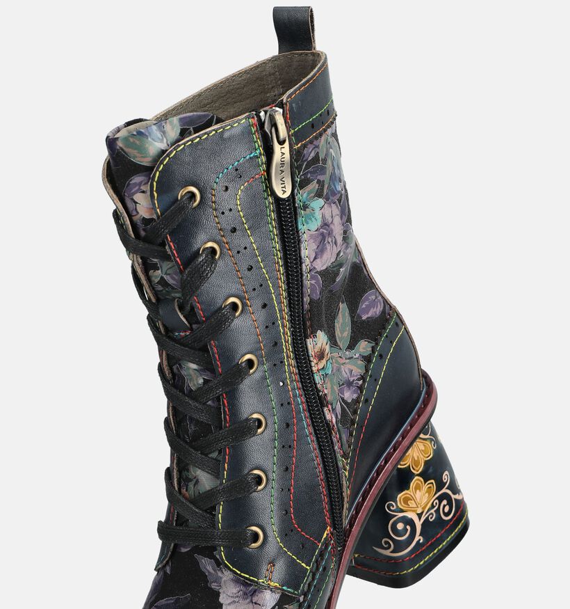 Laura Vita Evcao Bottines en Bleu fonc&eacute; pour femmes (381105)