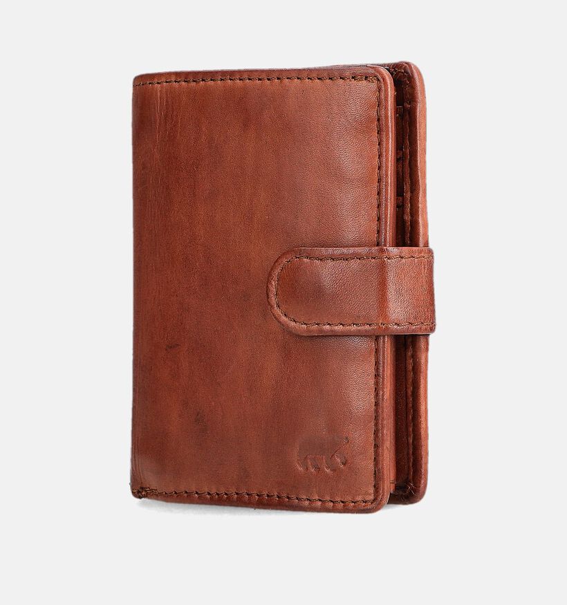 Bear Design Cognac Portemonnee met Overslag voor heren, dames (382099)