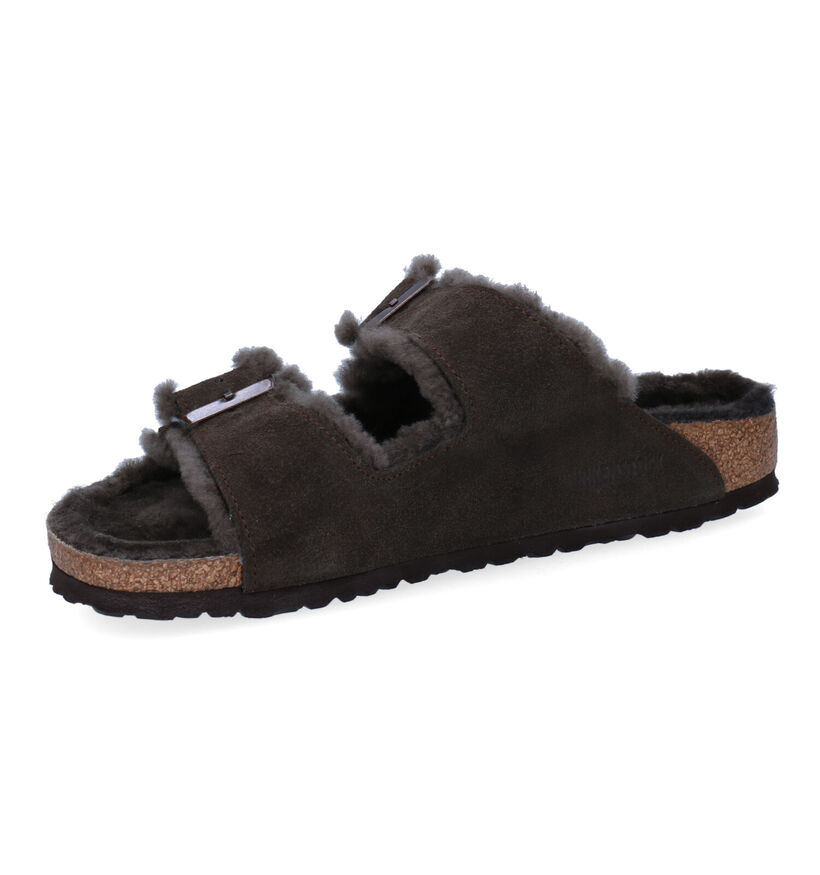 Birkenstock Arizona Grijze Slippers voor heren (330622)