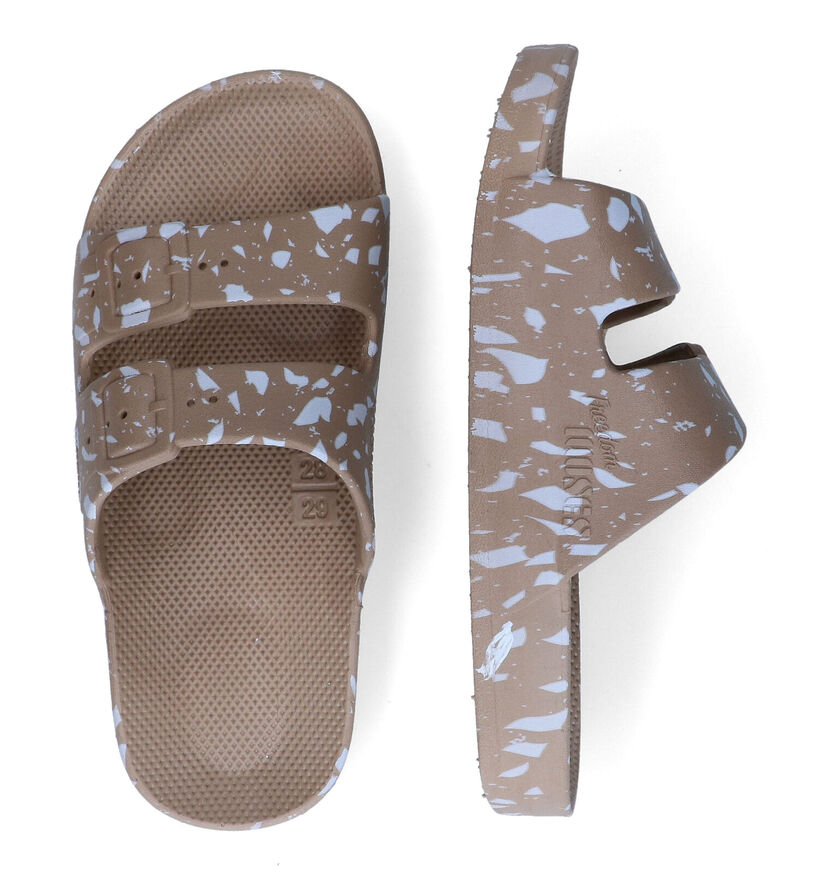 Freedom Moses White Terrazzo Nu-pieds en Beige pour filles (307539)