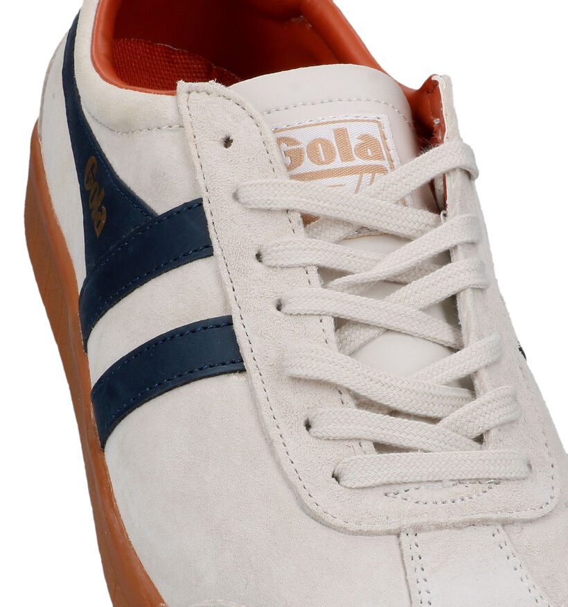 Gola Hurricane Suede Baskets en Beige pour hommes (336324) - pour semelles orthopédiques