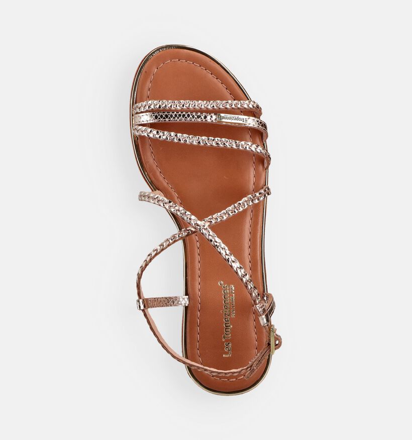 Les Tropeziennes Homage Sandales plates en Or pour femmes (373235)