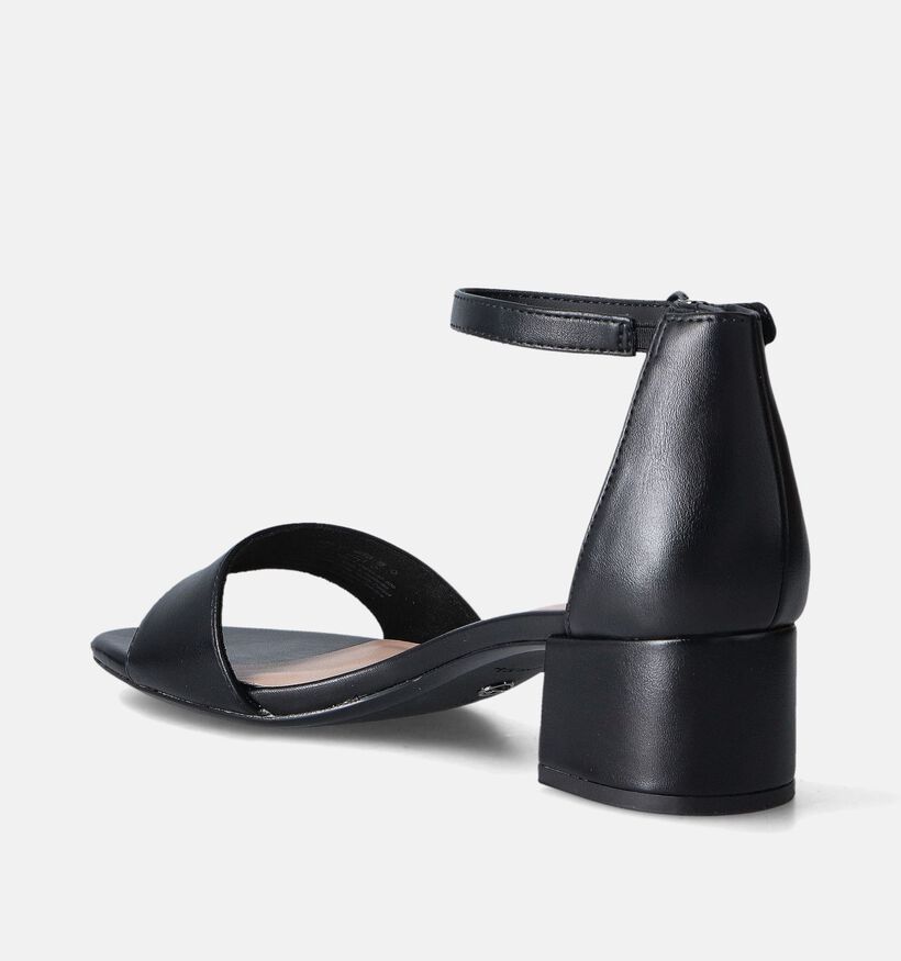 Tamaris Sandales avec talon carré en Noir pour femmes (355410)