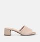 Tamaris Nude Suede Nu-pieds &agrave; talons en Beige pour femmes (371795)