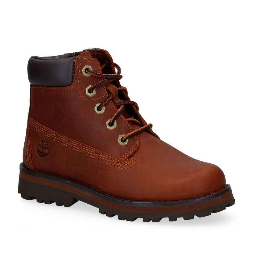 Timberland Courma Kid 6 inch Bottines en Marron pour filles, garçons (329077) - pour semelles orthopédiques