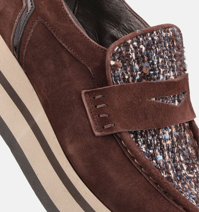 Softwaves Chaussures sans lacets en Brun pour femmes (364902) - pour semelles orthopédiques