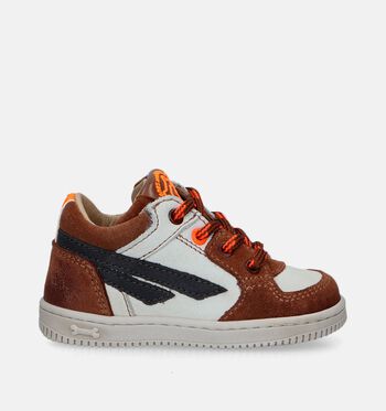 STONES and BONES Sneakers Cognac/Blauw/Groen