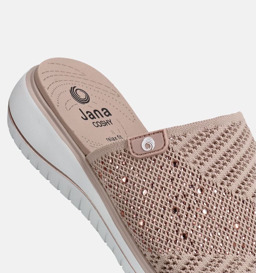 Jana Nu-pieds plates en Or rose pour femmes (371664)