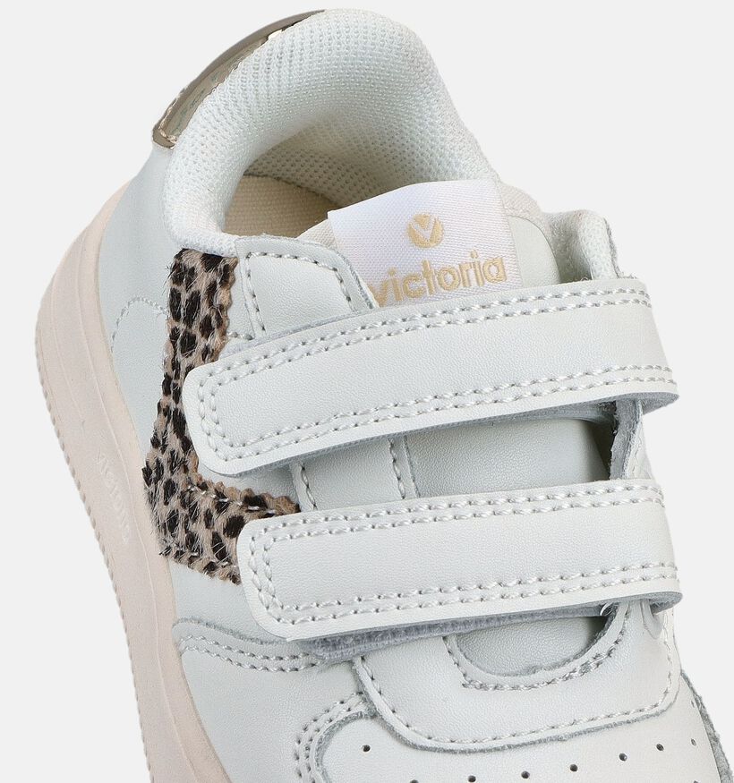 Victoria Witte/Leopard Sneakers voor meisjes (370998)