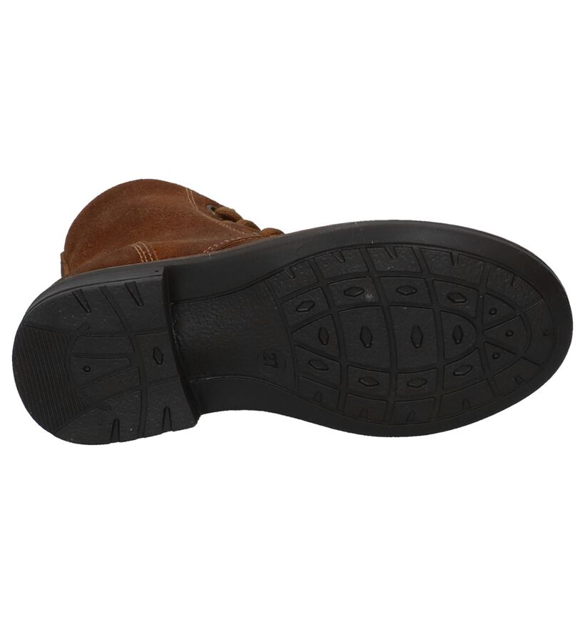 Nörvik Car Donker Bruine Hoge Schoenen met Rits/Veter in nubuck (226447)