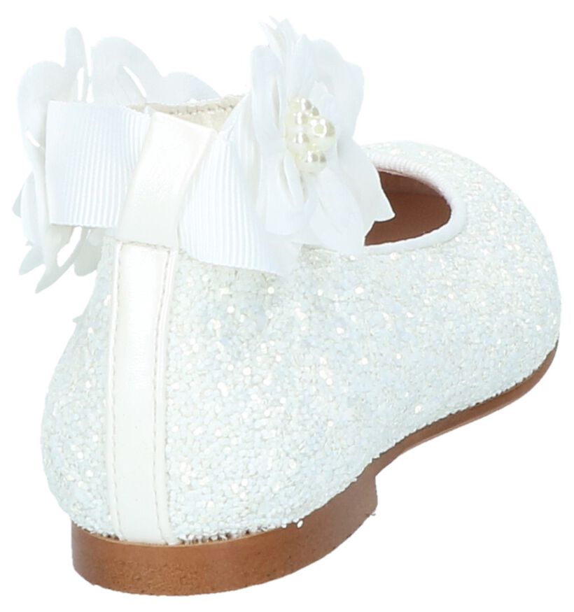 Oca-Loca Ballerines en Blanc en textile (212005)