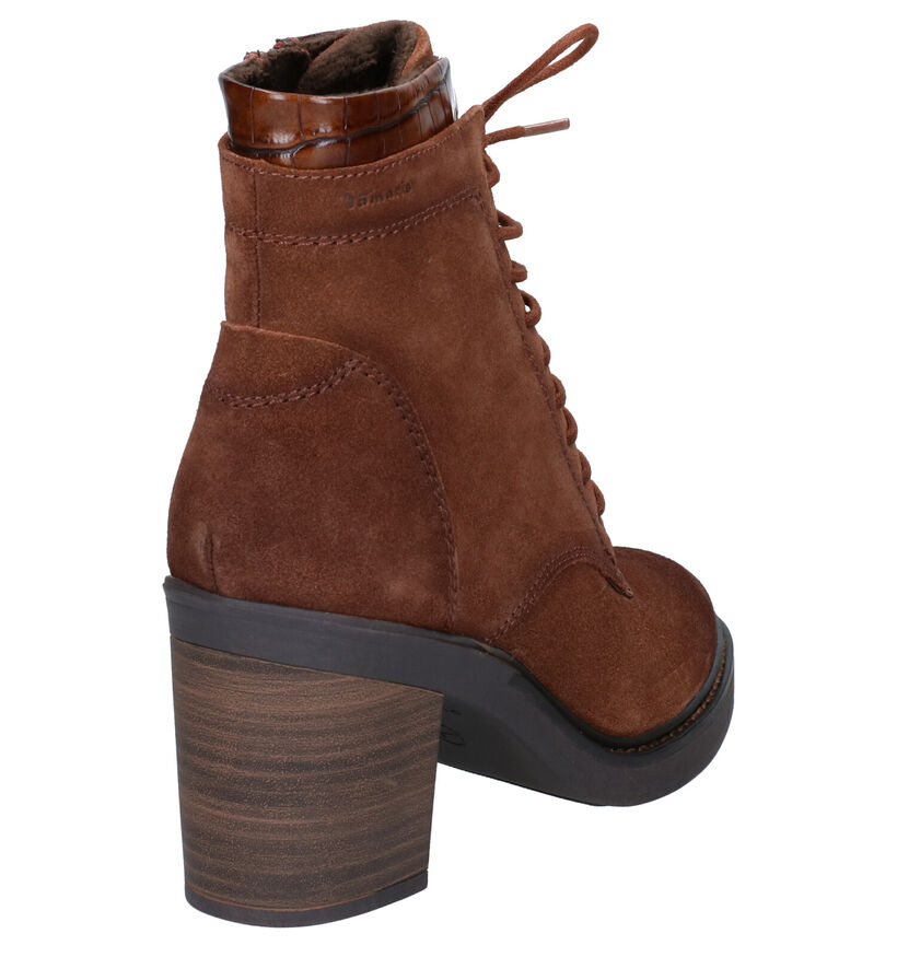 Tamaris TOUCH it Cognac Enkellaarzen in nubuck (280791)