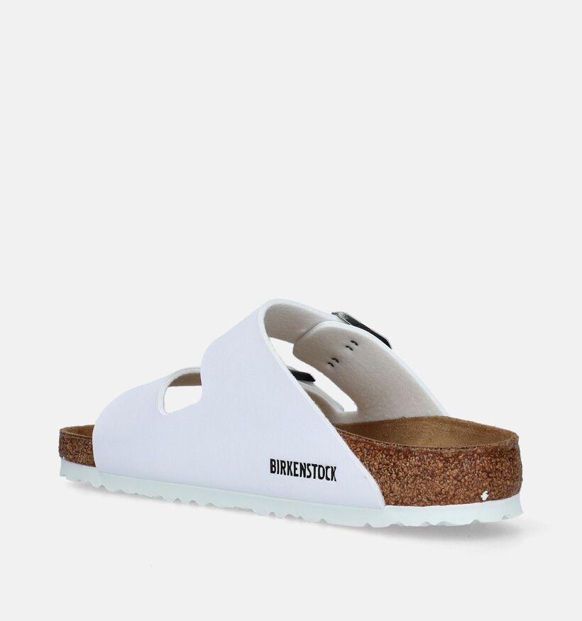 Birkenstock Arizona Birko Flor Nu-pieds en Blanc pour femmes (337963)