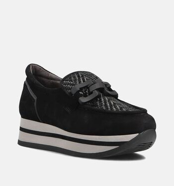Softwaves Chaussures plates Noir/Bleu