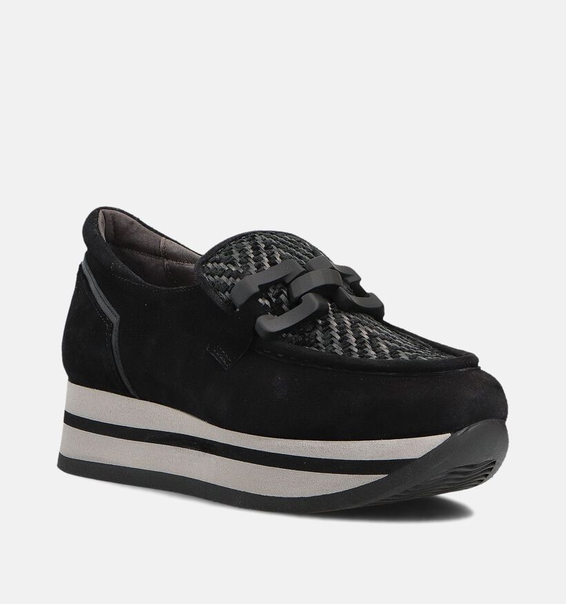 Softwaves Chaussures à enfiler en Noir pour femmes (364906) - pour semelles orthopédiques