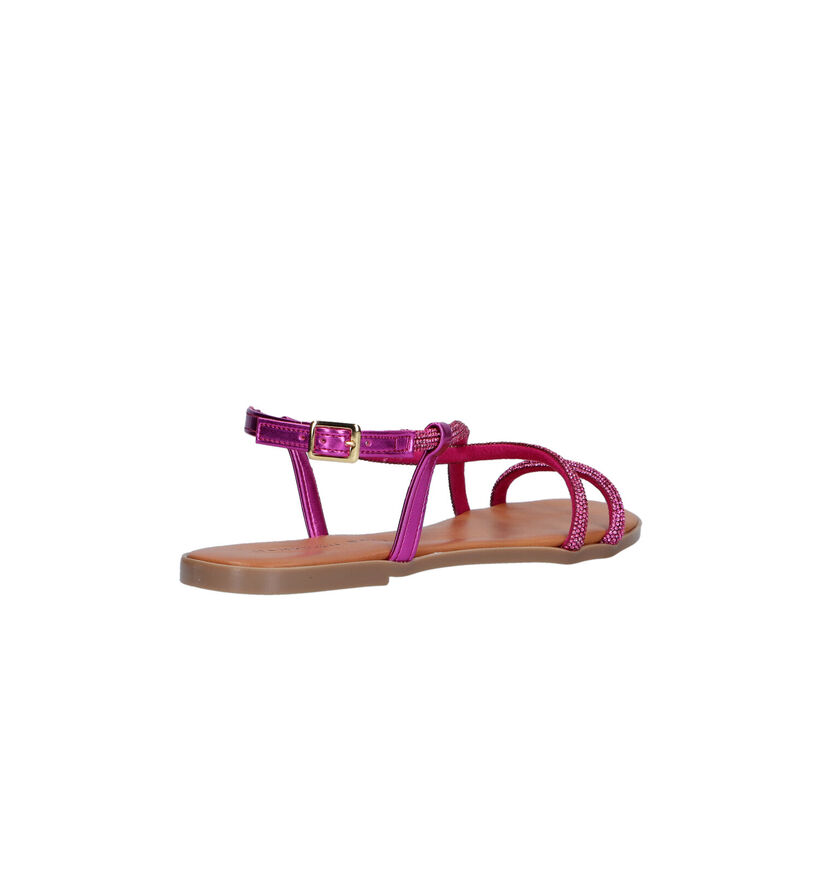 Hampton Bays Sandales plates en Fuchsia pour femmes (324196)