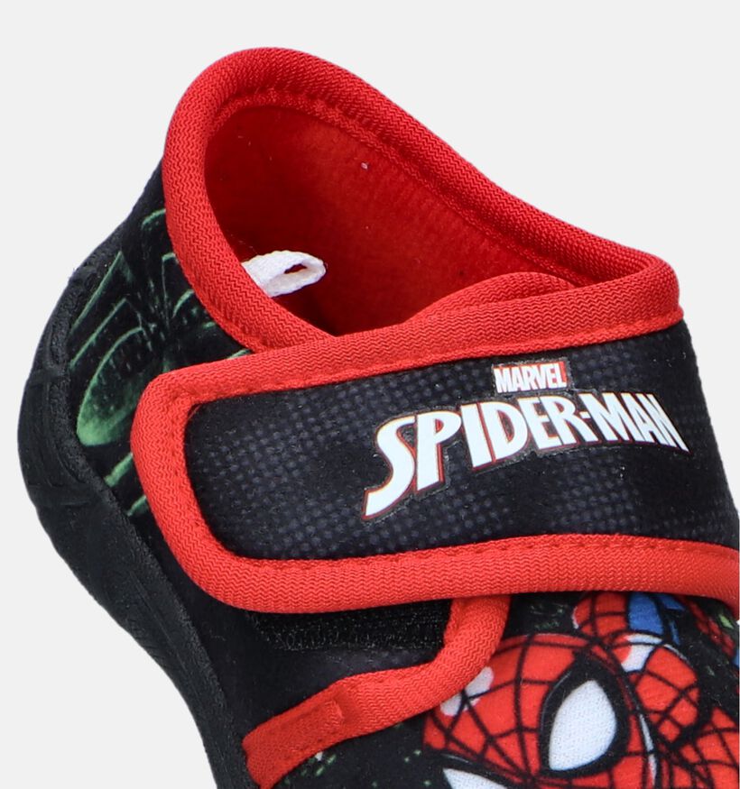 Spiderman Pantoufles fermées en Noir pour garçons (347216)