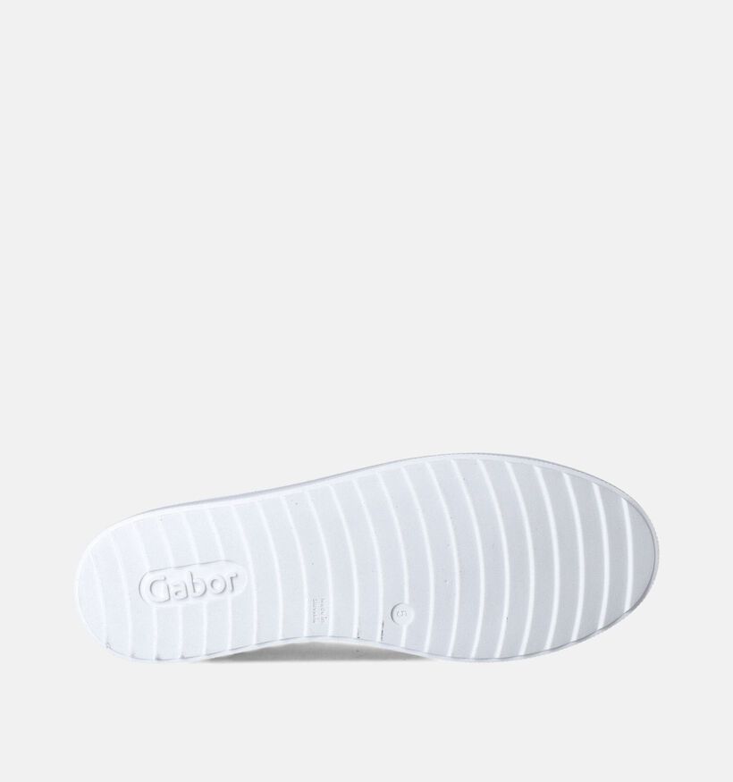 Gabor Witte Veterschoenen voor dames (355009) - geschikt voor steunzolen