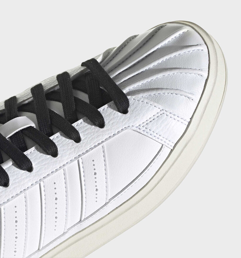 adidas Streettalk Baskets basses en Blanc pour hommes (375305) - pour semelles orthop&eacute;diques