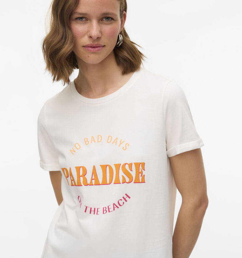 Vero Moda Ella Wit T-shirt voor dames (360077)
