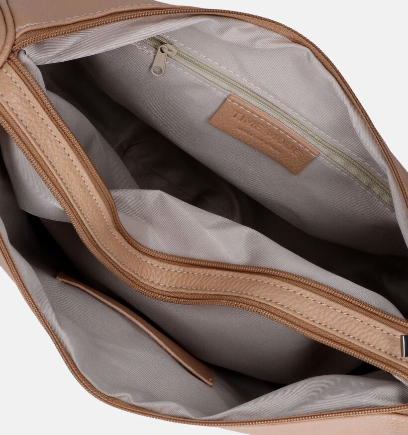 Time Mode Uni Sac porté croisé en Taupe pour femmes (344371)