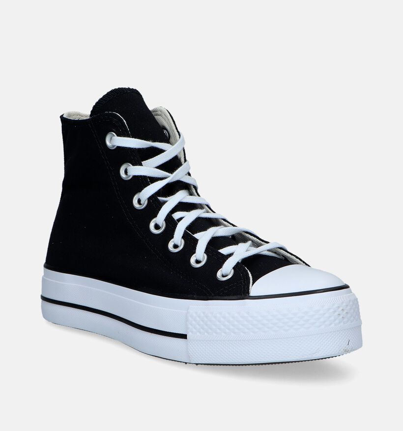 Converse Chuck Taylor All Star Lift Platform Zwarte Sneakers voor dames (341705)