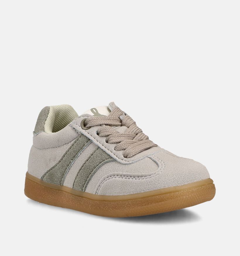 Milo & Mila Baskets en Gris pour filles, gar&ccedil;ons (371196) - pour semelles orthop&eacute;diques