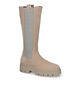 Tamaris Bottes hautes en Beige clair en nubuck (315483)