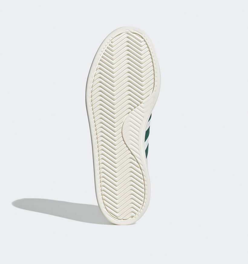adidas Grand Court 2.0 Baskets en Blanc/Vert pour hommes (359489) - pour semelles orthopédiques