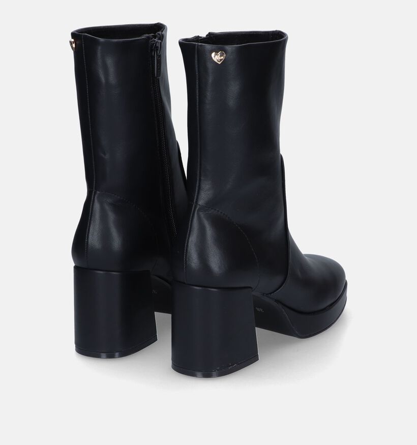 Mexx Kiwi Ecru Enkellaarzen met blokhak voor dames (329904)